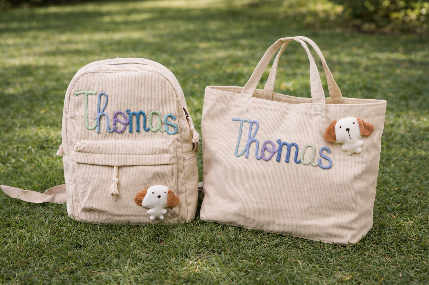 The perfect duo: Little Darlings Knitted Backpack & Tote Bag