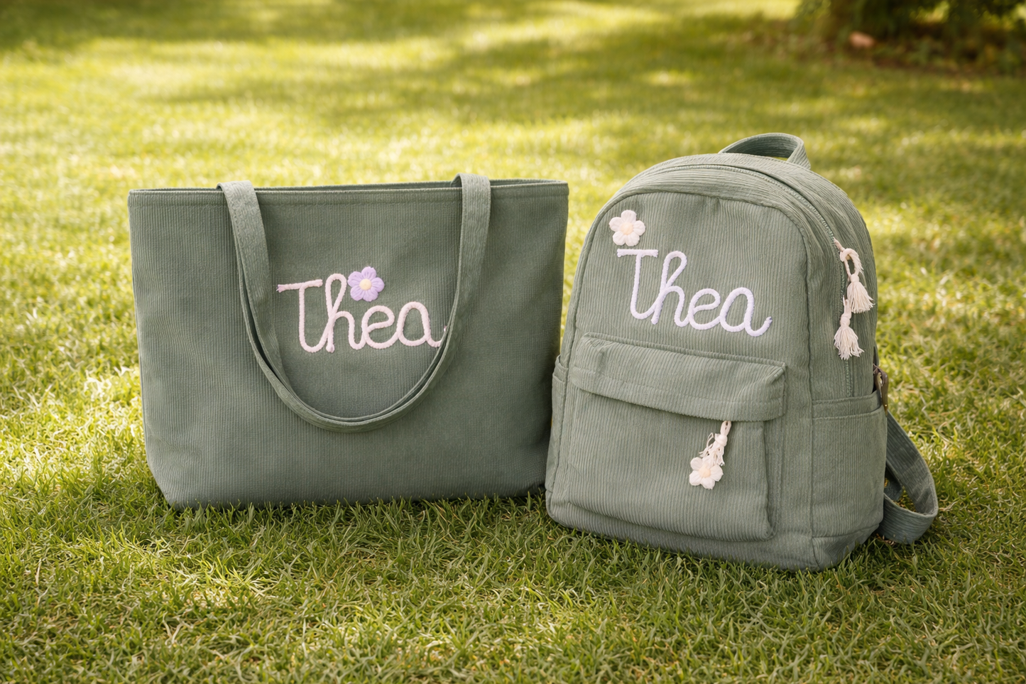 The perfect duo: Little Darlings Knitted Backpack & Tote Bag