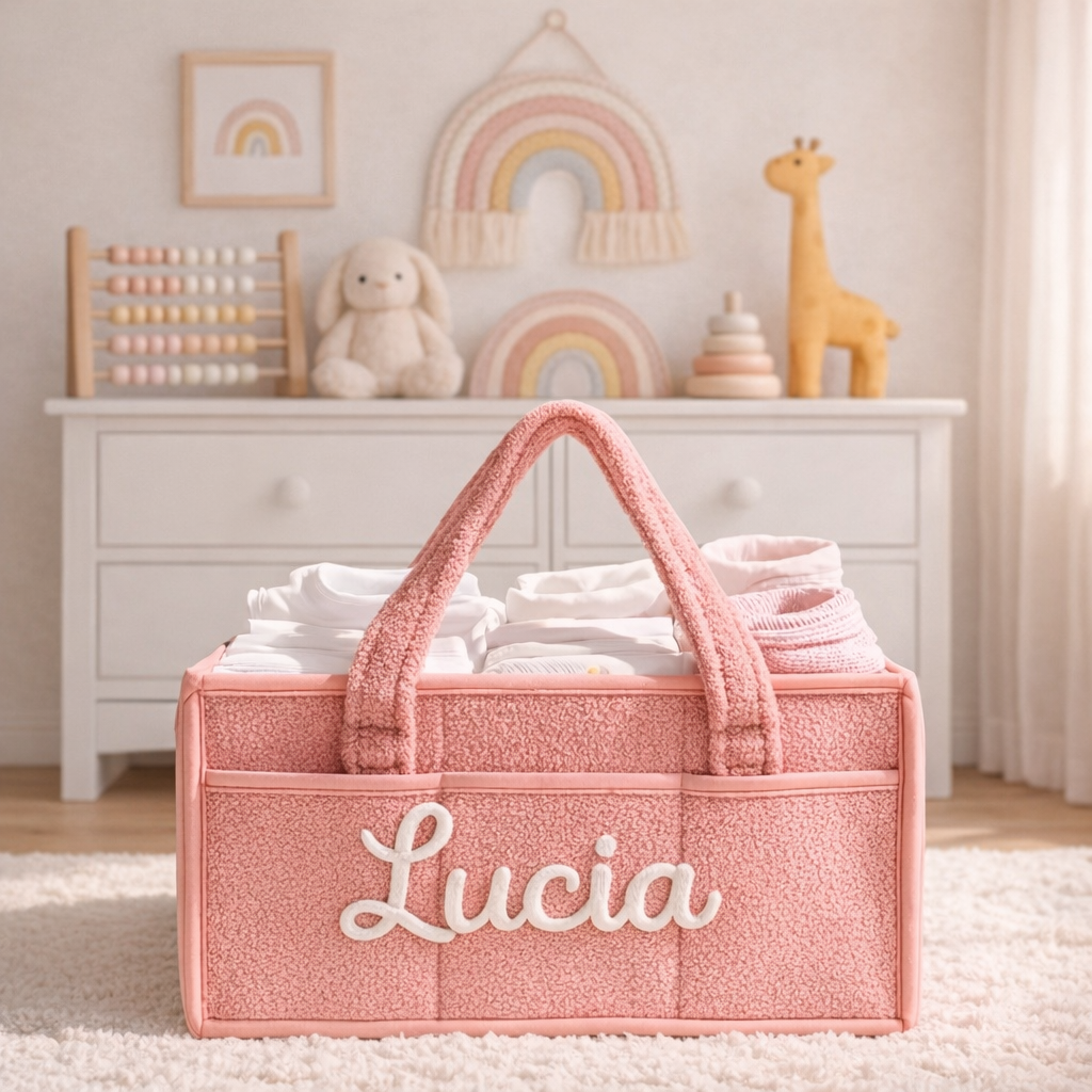 Little Darlings Knitted Diaper Organizer